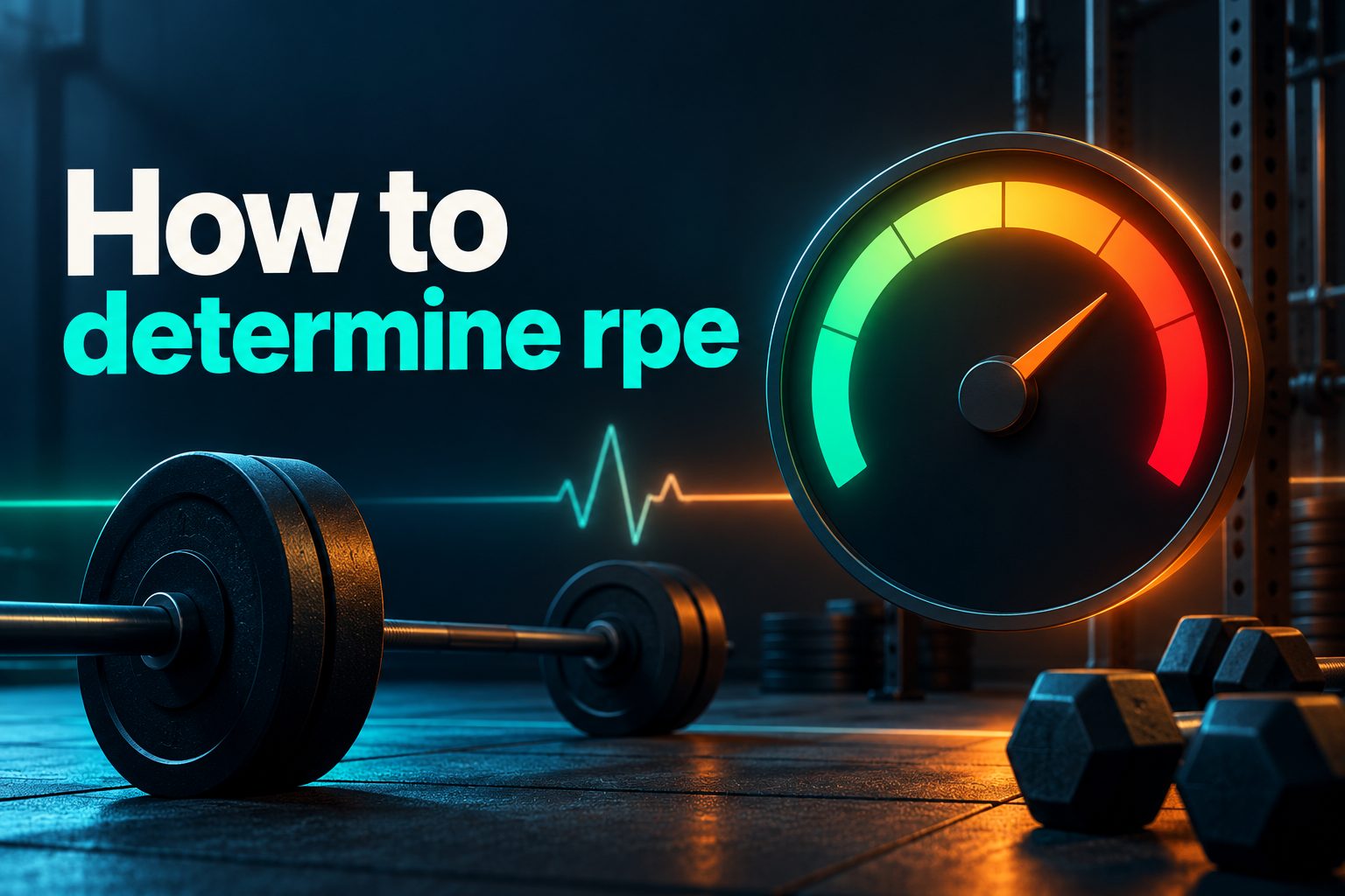 Person tracking workout effort with a barbell and RPE chart